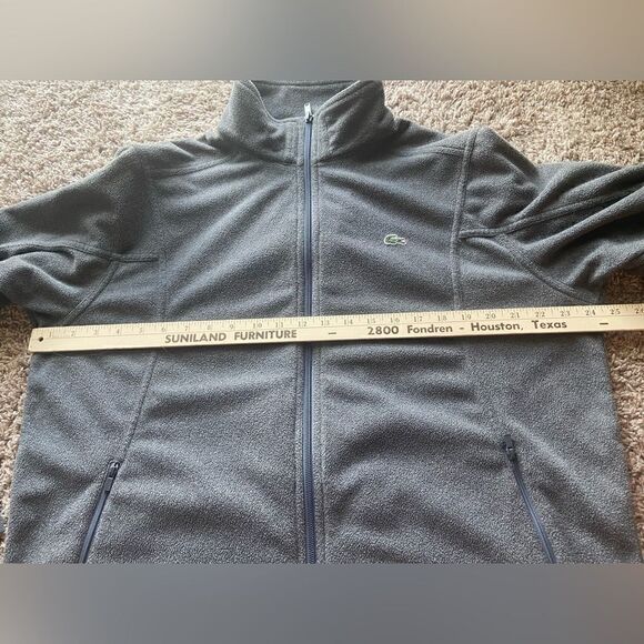 Lacoste Fleece Full Zip Sweat Lightning Chine Size 7 (XXL) - Picture 9 of 11